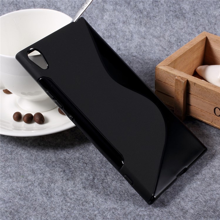 S Shape Soft TPU Protective Phone Case for Sony Xperia XA1 Ultra - Black-3