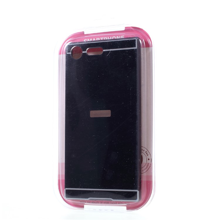 Slide-on Metal Bumper Plated PC Hard Case for Sony Xperia XZ Premium - Black-10