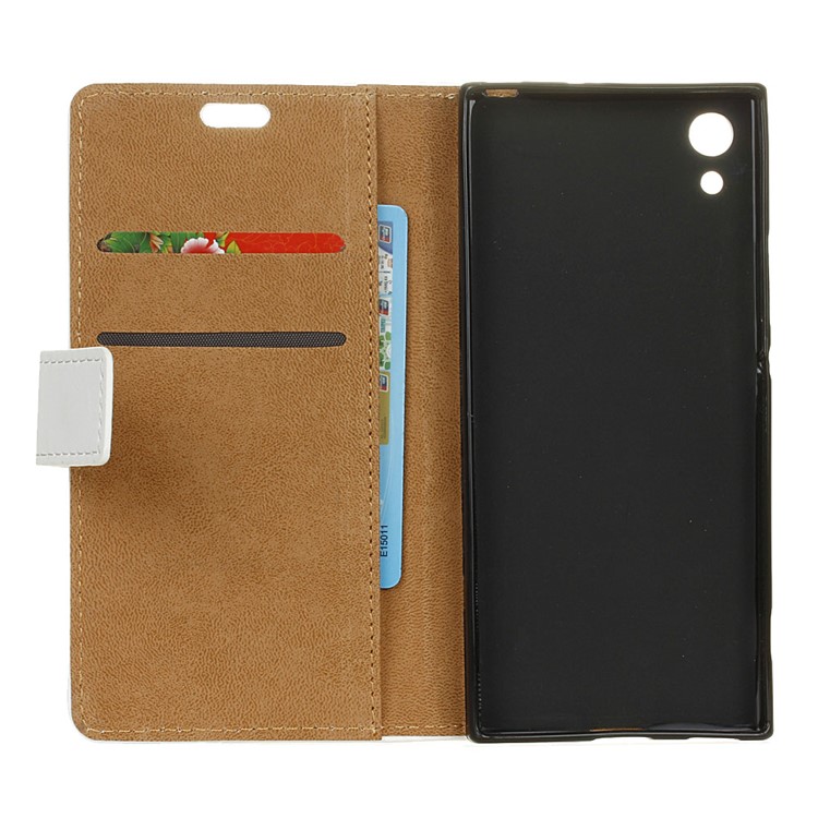 Patterned Leather Magnetic Wallet Folio Case for Sony Xperia XA1 - Fierce Tiger-7