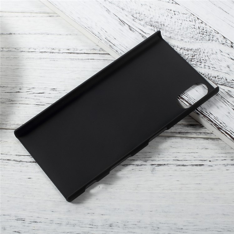 Rubberized Hard Plastic Back Case for Sony Xperia XZs / XZ - Black-4