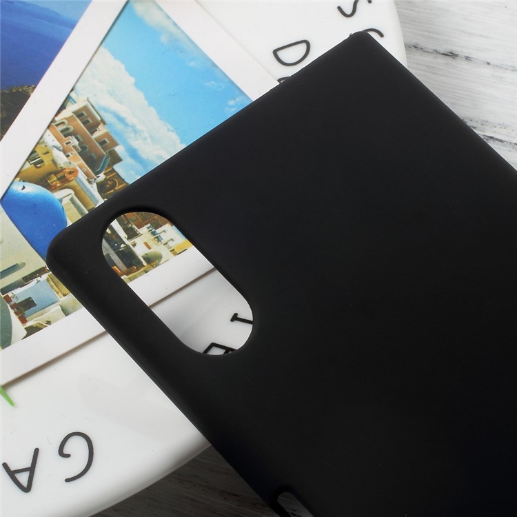 Rubberized Hard Plastic Back Case for Sony Xperia XZs / XZ - Black-5