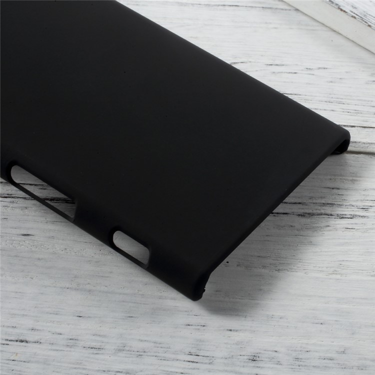 Rubberized Hard Plastic Back Case for Sony Xperia XZs / XZ - Black-6