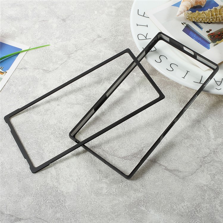 Slide-on Metal Bumper Frame for Sony Xperia XZs / XZ - Black-1