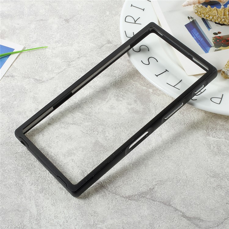 Slide-on Metal Bumper Frame for Sony Xperia XZs / XZ - Black-2