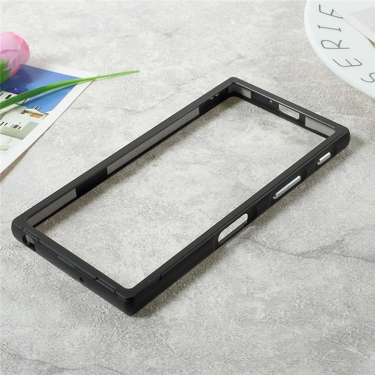 Slide-on Metal Bumper Frame for Sony Xperia XZs / XZ - Black-3