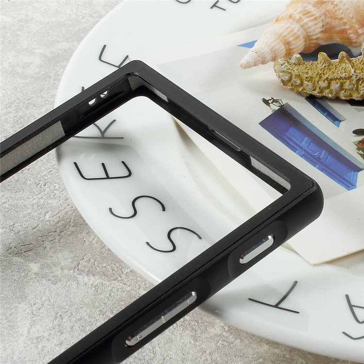 Slide-on Metal Bumper Frame for Sony Xperia XZs / XZ - Black-5