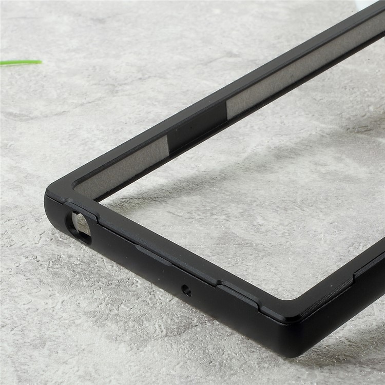 Slide-on Metal Bumper Frame for Sony Xperia XZs / XZ - Black-6