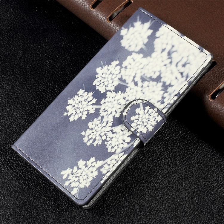 Patterned Wallet Leather Mobile Casing Cover for Sony Xperia XA1 - Flowers Pattern-1