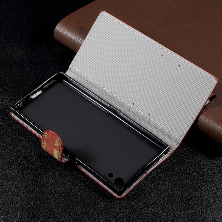 Patterned Leather Wallet Stand Mobile Phone Cover for Sony Xperia XA1 - Vintage UK Flag-5