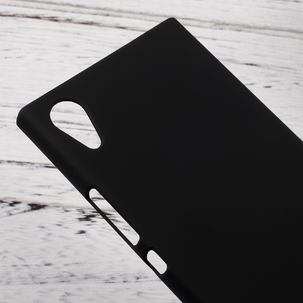 Rubberized Hard Plastic Case for Sony Xperia XA1 - Black-4