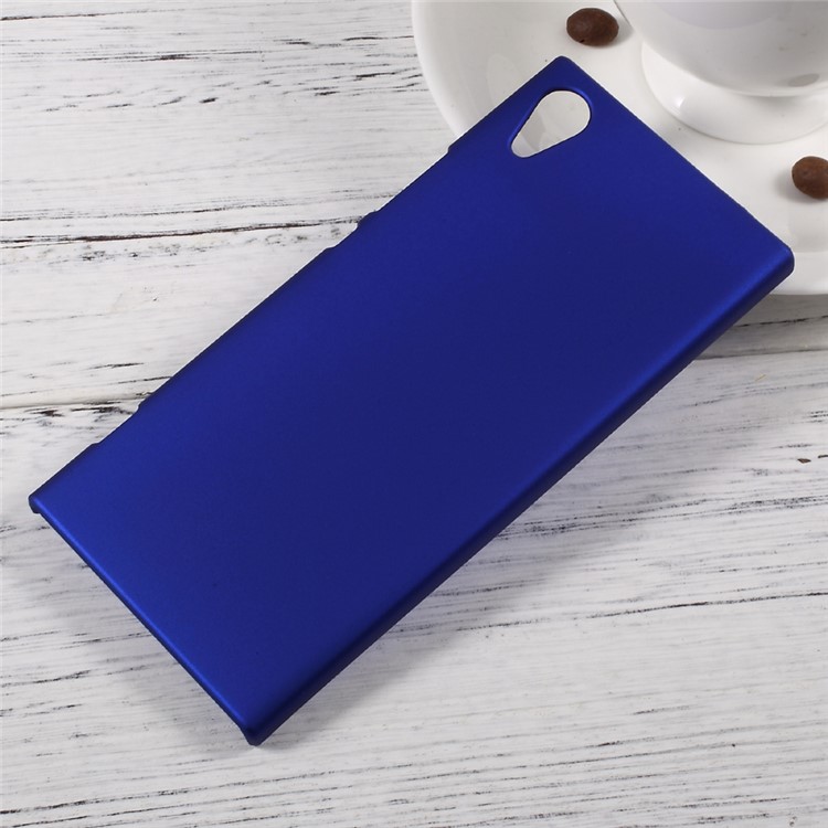 Rubberized Hard Cover Shell for Sony Xperia XA1 - Dark Blue-1