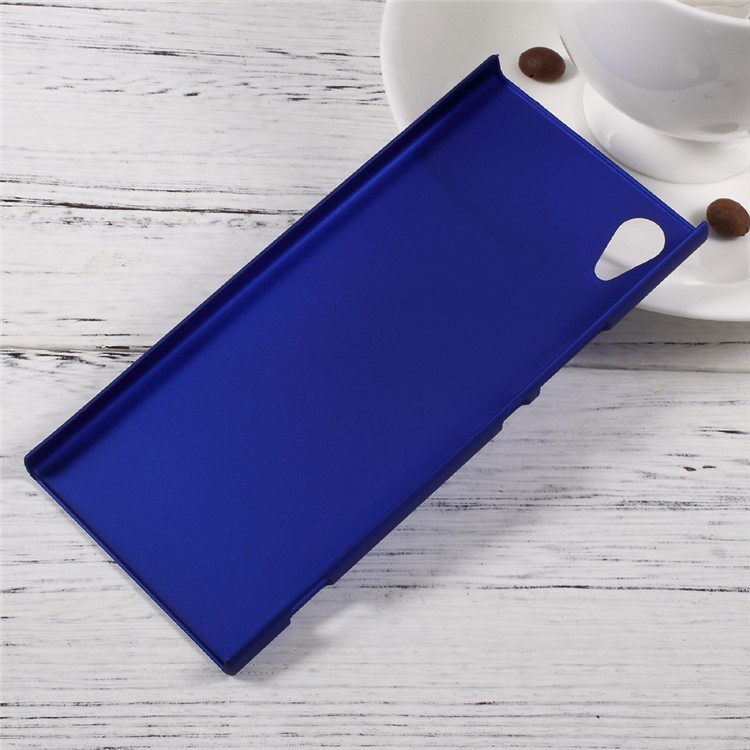 Rubberized Hard Cover Shell for Sony Xperia XA1 - Dark Blue-2