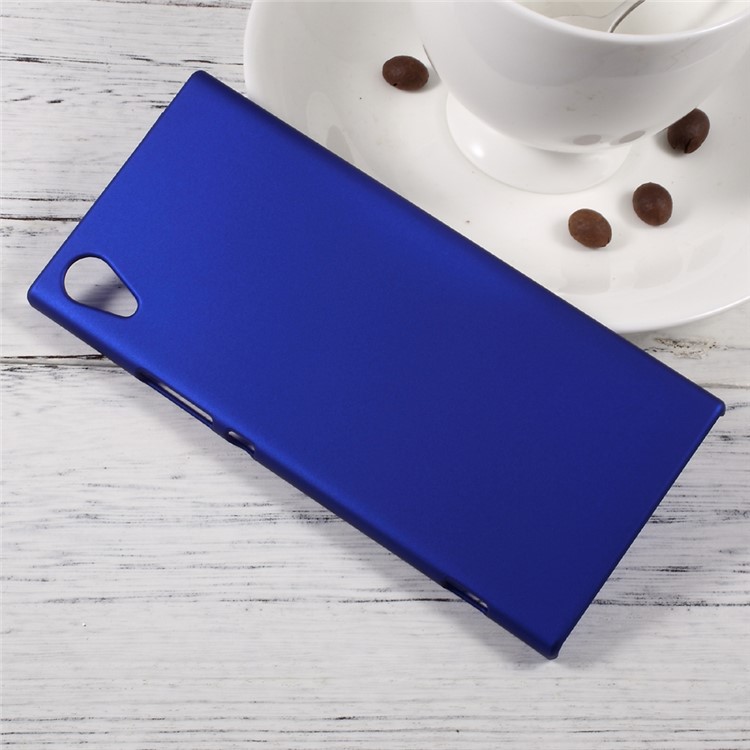Rubberized Hard Cover Shell for Sony Xperia XA1 - Dark Blue-3