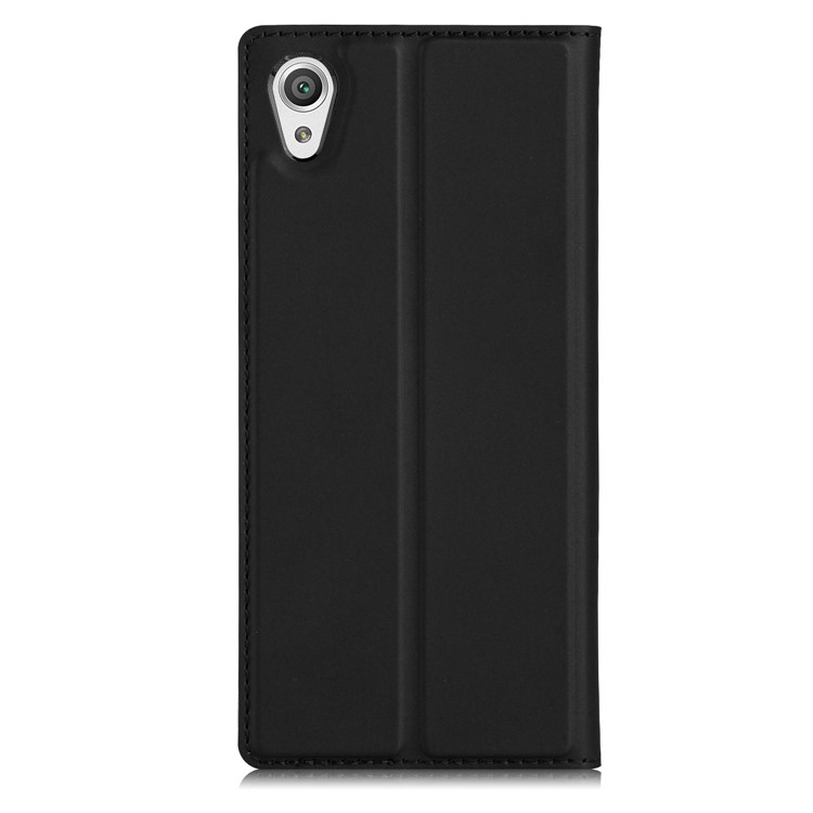 Flip Stand Leather Phone Case with Card Holder for Sony Xperia XA1 Ultra - Black-9
