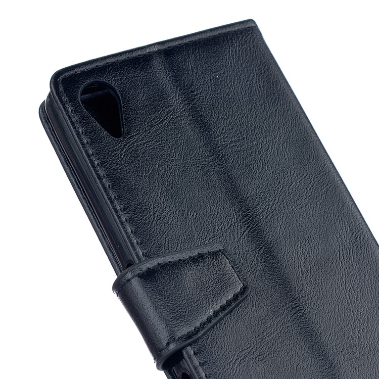 Crazy Horse Leather Wallet Case for Sony Xperia L1 - Black-5
