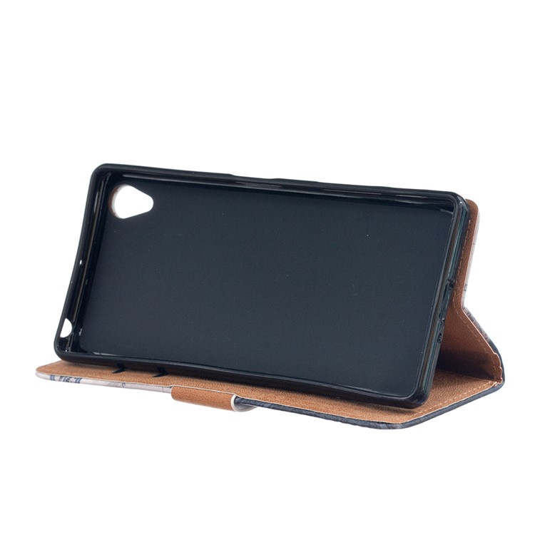 Patterned Wallet Stand Leather Mobile Case for Sony Xperia L1 - Personal Love Mail-3