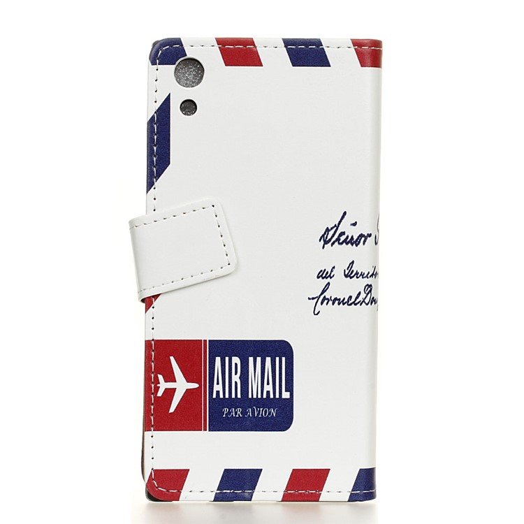 Patterned Leather Wallet Mobile Phone Case for Sony Xperia XA1 - Envelope-2