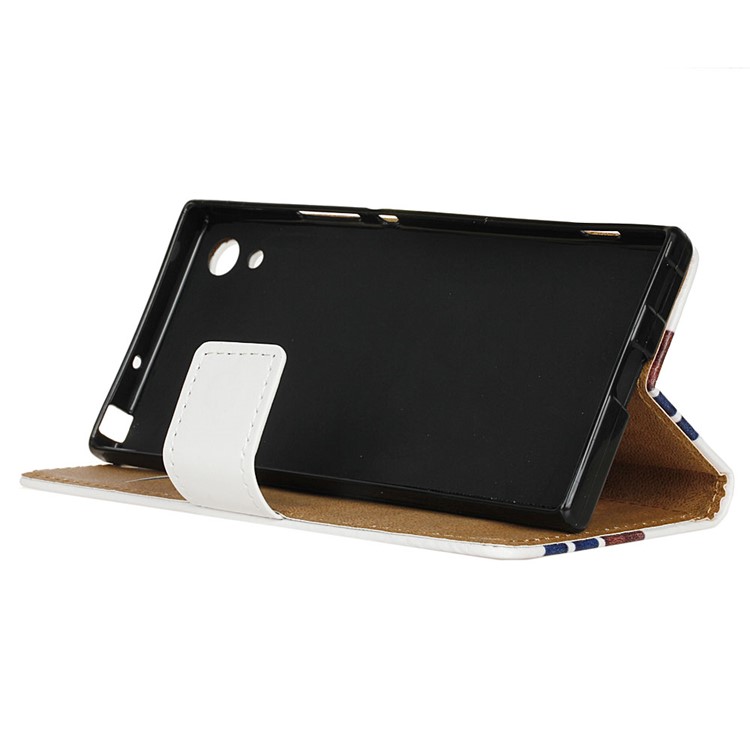 Patterned Leather Wallet Mobile Phone Case for Sony Xperia XA1 - Envelope-5