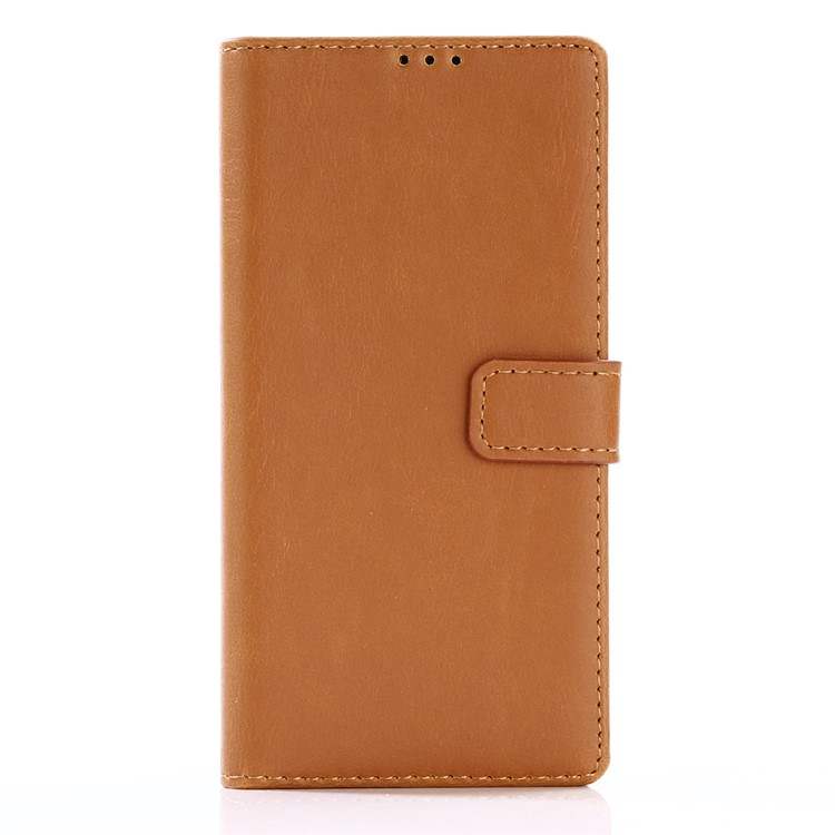 For Sony Xperia XA1 Retro Style PU Leather Case Wallet Crazy Horse Texture - Brown-1