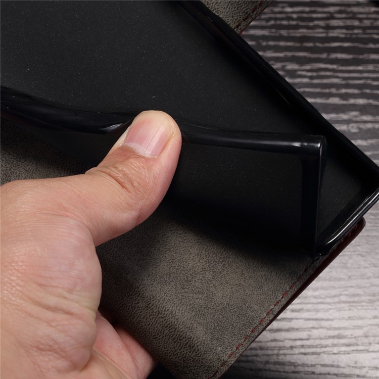 Crazy Horse Wallet Leather Stand Cover for Sony Xperia XZ Premium - Brown-6