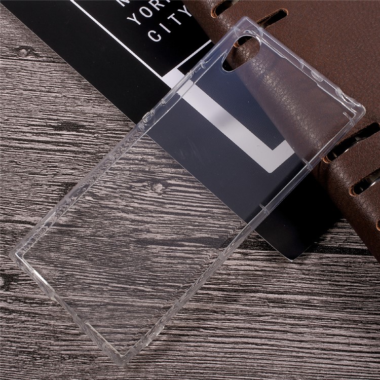 Drop-resistant Clear TPU Back Phone Case for Sony Xperia XA1-1