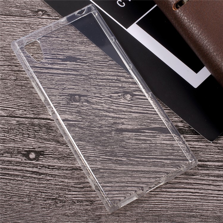 Drop-resistant Clear TPU Back Phone Case for Sony Xperia XA1-2