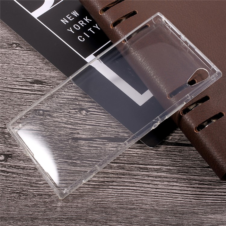 Drop-resistant Clear TPU Mobile Phone Case for Sony Xperia XA1 Ultra-3