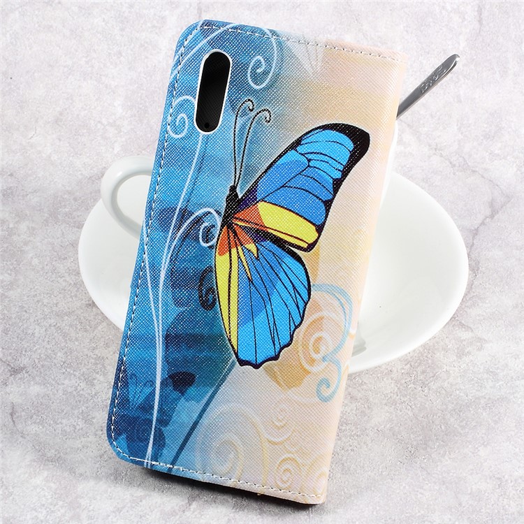 Pattern Printing Leather Wallet Folio Flip Case for Sony Xperia XZs / XZ - Beautiful Butterfly-2