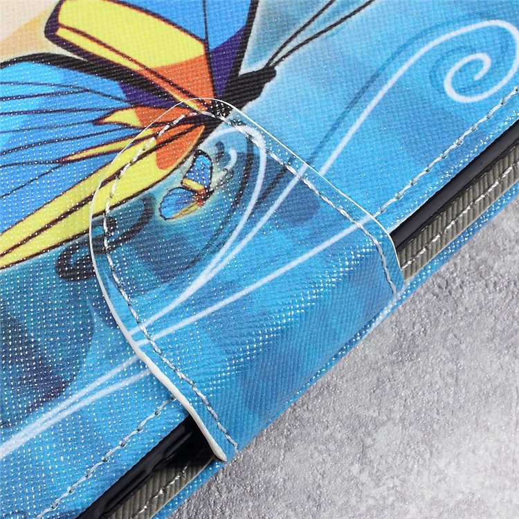 Pattern Printing Leather Wallet Folio Flip Case for Sony Xperia XZs / XZ - Beautiful Butterfly-9