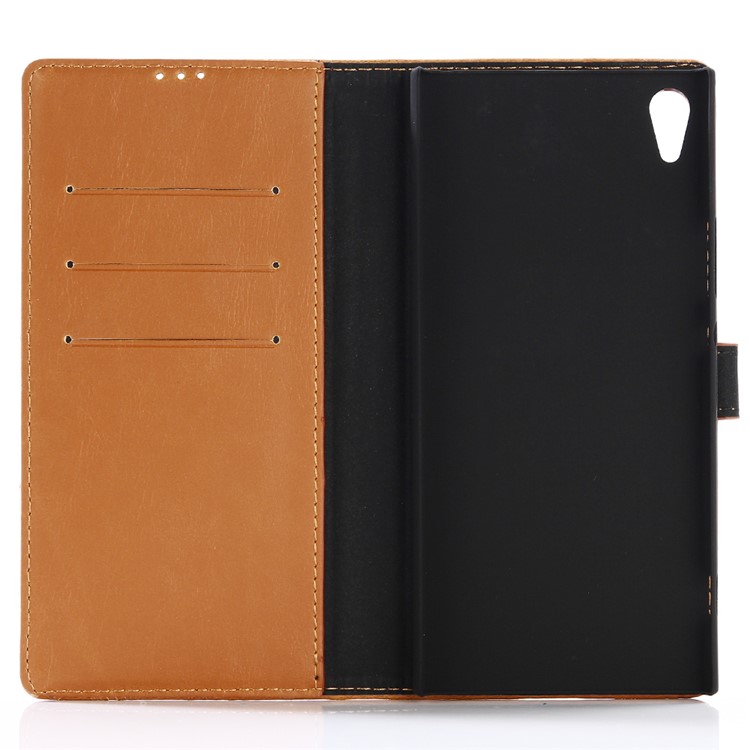 Crazy Horse Retro Style Wallet Leather Stand Mobile Shell for Sony Xperia XA1 Ultra - Brown-3