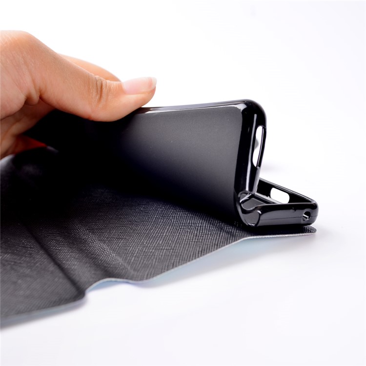 Pattern Printing Leather Card Holder Case for Sony Xperia XA Ultra - Dandelion and Quote-8