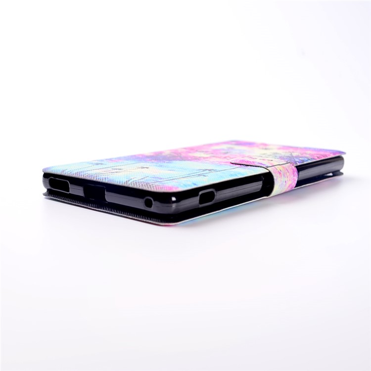 Pattern Printing Leather Card Holder Case for Sony Xperia XA Ultra - Dandelion and Quote-9