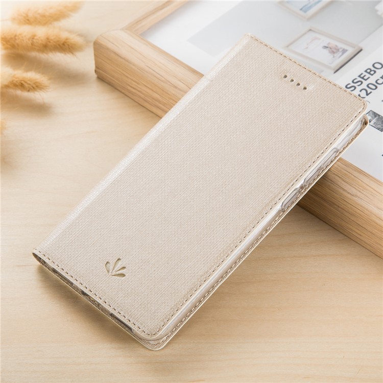 VILI DMX Style PU Leather Shell Stand Card Holder for Sony Xperia XA1 Ultra - Gold-1