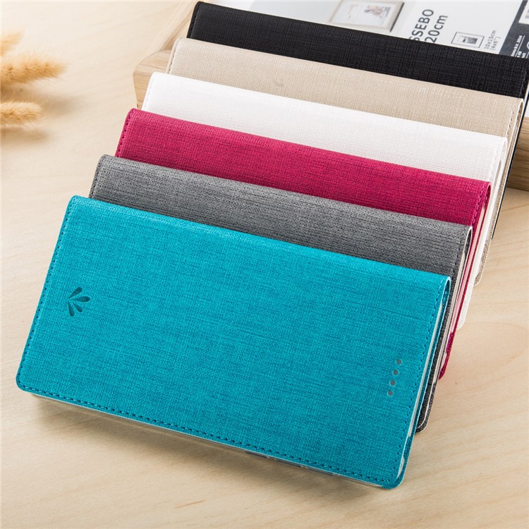 VILI DMX Style Side Flip Leather Mobile Casing Cover for Sony Xperia XA1 Ultra - Blue-2