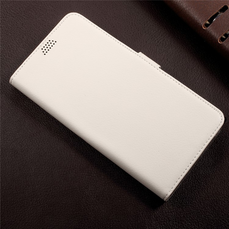 Wallet Stand Leather Litchi Texture Cell Phone Case for Sony Xperia XA1 Ultra - White-3