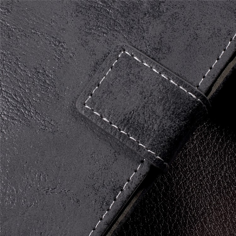 Retro Style PU Leather Card Holder Cover Case for Sony Xperia L1 - Grey-6