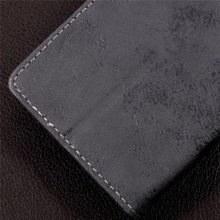 Retro Style PU Leather Card Holder Cover Case for Sony Xperia L1 - Grey-8
