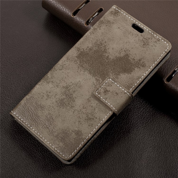 Retro Style Wallet Stand PU Leather Mobile Shell for Sony Xperia L1 - Khaki-1