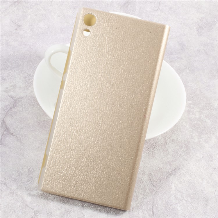 Clear PC View Window Leather Case for Sony Xperia XA1 Ultra - Gold-2
