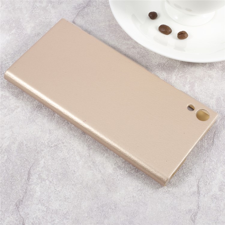 Clear PC View Window Leather Case for Sony Xperia XA1 Ultra - Gold-4
