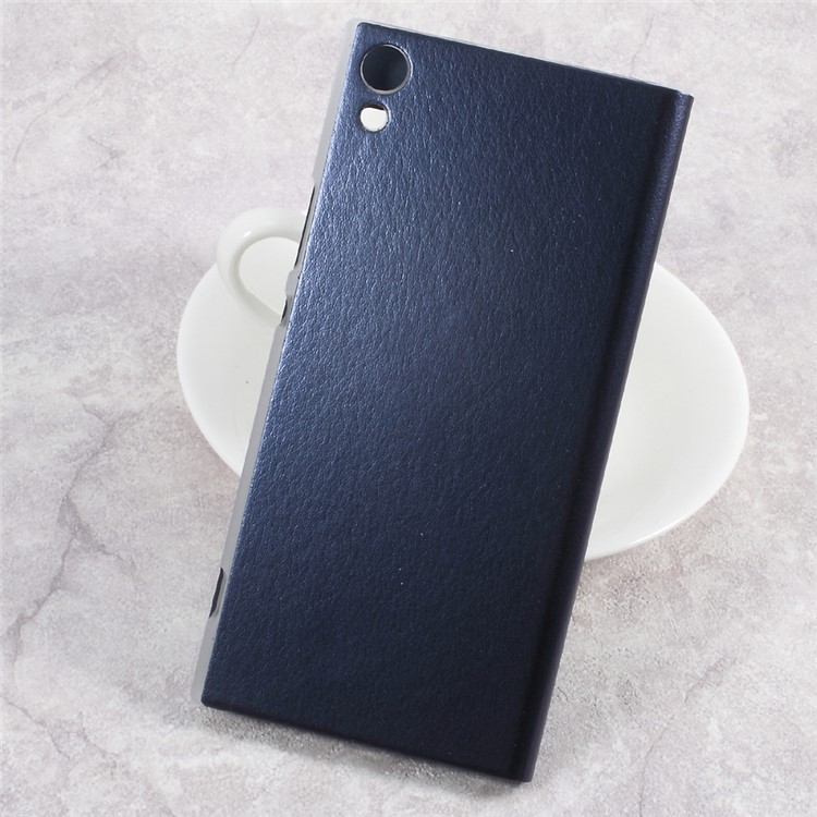 View Window Leather Flip Mobile Casing for Sony Xperia XA1 Ultra - Blue-2