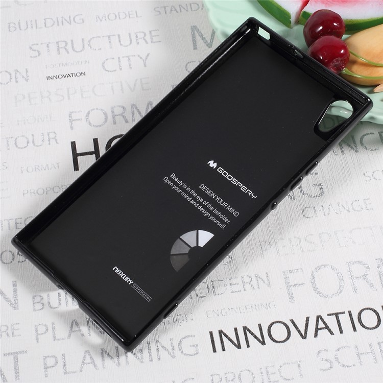 MERCURY GOOSPERY Flash Powder TPU Back Case for Sony Xperia XA1 Ultra - Black-2