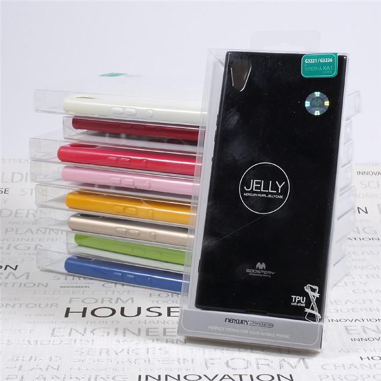 MERCURY GOOSPERY Flash Powder TPU Back Case for Sony Xperia XA1 Ultra - Black-6