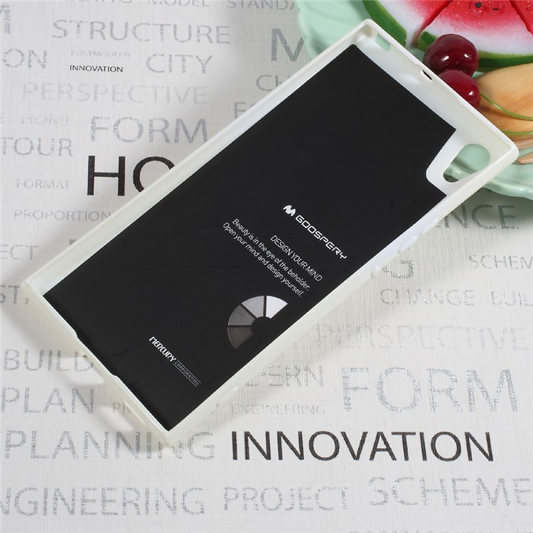 MERCURY GOOSPERY for Sony Xperia XA1 Ultra Flash Powder Soft TPU Cover - White-2