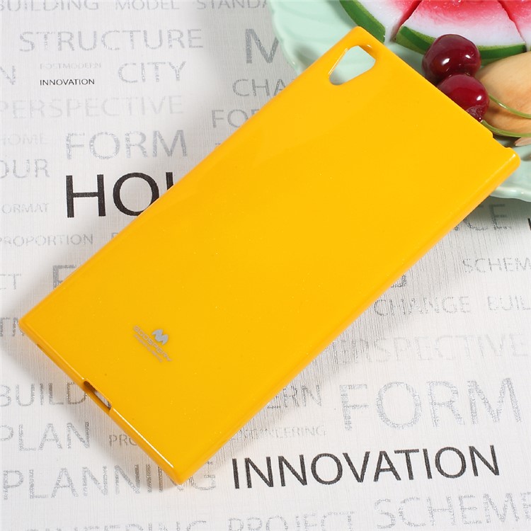 MERCURY GOOSPERY for Sony Xperia XA1 Ultra Flash Powder TPU Cell Phone Casing - Yellow-1