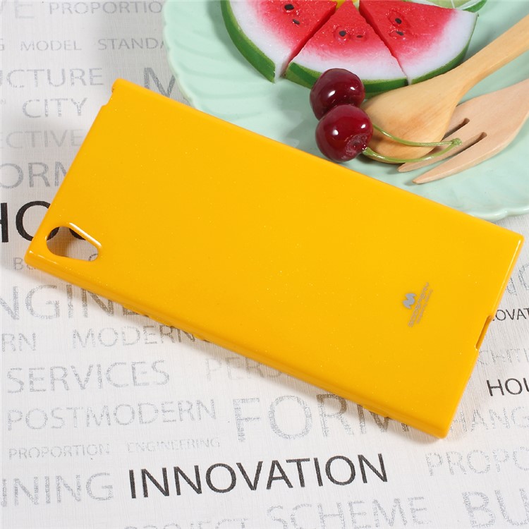 MERCURY GOOSPERY for Sony Xperia XA1 Ultra Flash Powder TPU Cell Phone Casing - Yellow-3