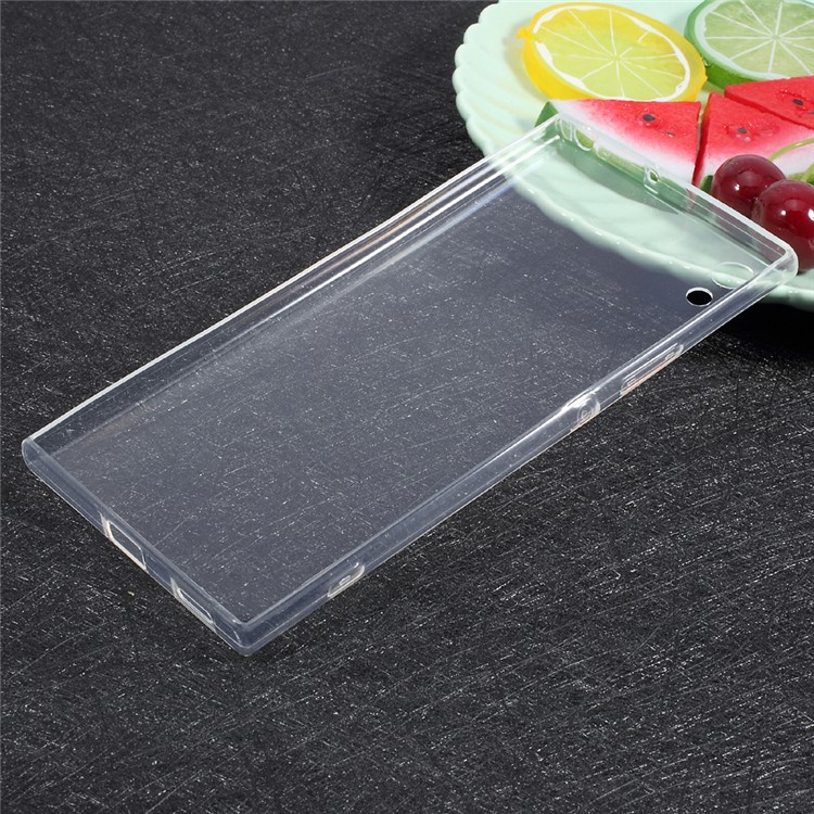 0.6mm Ultra Thin Soft TPU Protection Mobile Shell for Sony Xperia XA1 Ultra - Transparent-2