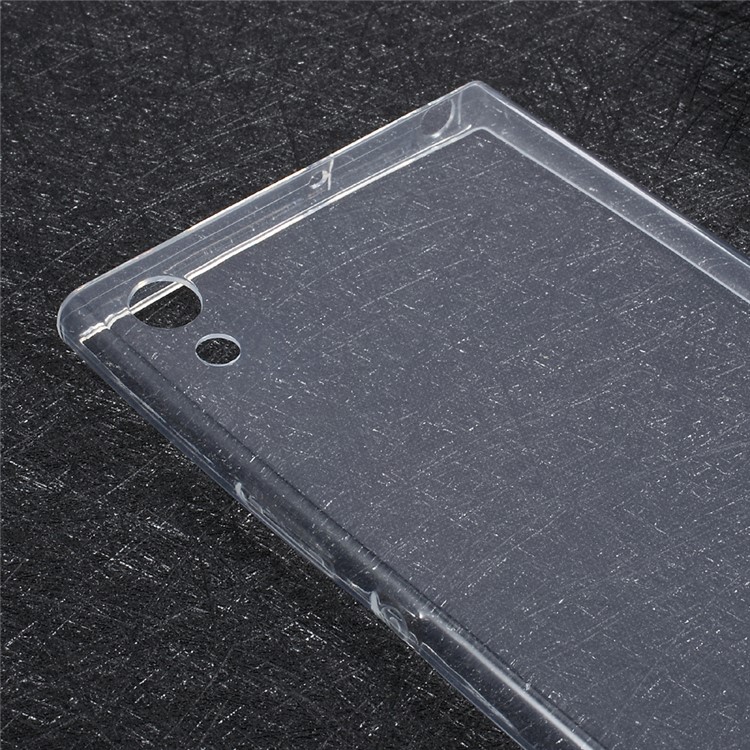 0.6mm Ultra Thin Soft TPU Protection Mobile Shell for Sony Xperia XA1 Ultra - Transparent-4