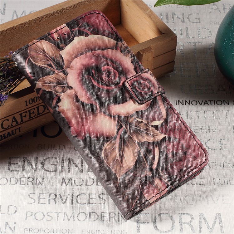 Callfree Folio Flip Leather Wallet Cover Case for Sony Xperia XA / XA Dual - Gothic Rose-1