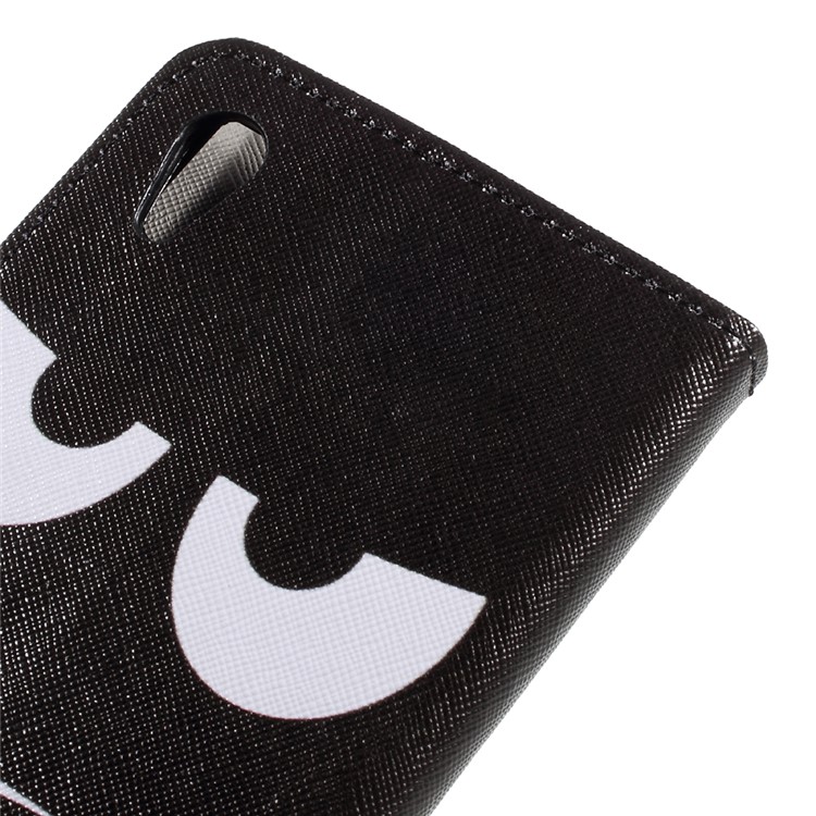 Pattern Printing Leather Wallet Stand Flip Case for Sony Xperia XA1 Ultra - Do Not Touch My Phone-7
